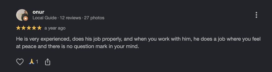 Google review for Buschkin Law