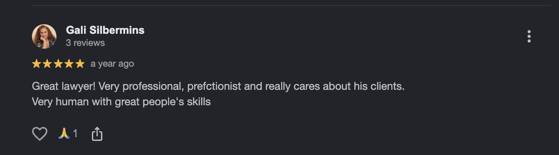 Google review for Buschkin Law