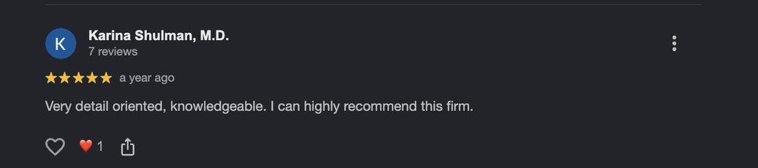 Google review for Buschkin Law